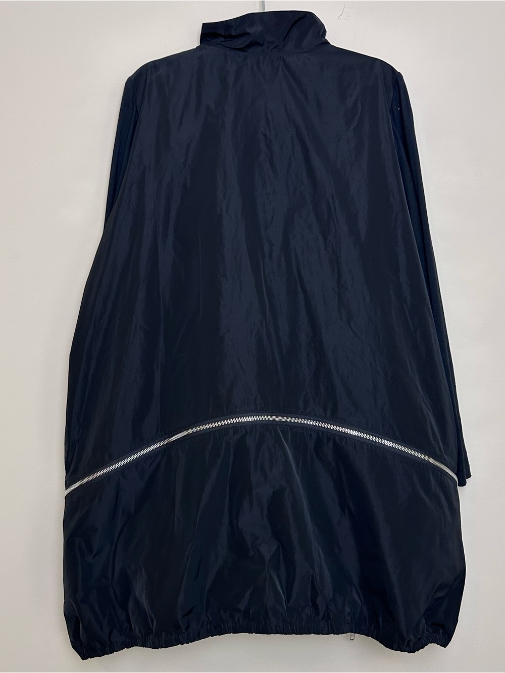 Sun Kim XL Parachute jacket/ coat Drawstring Black Oversize With Pockets VGC - Picture 3 of 11